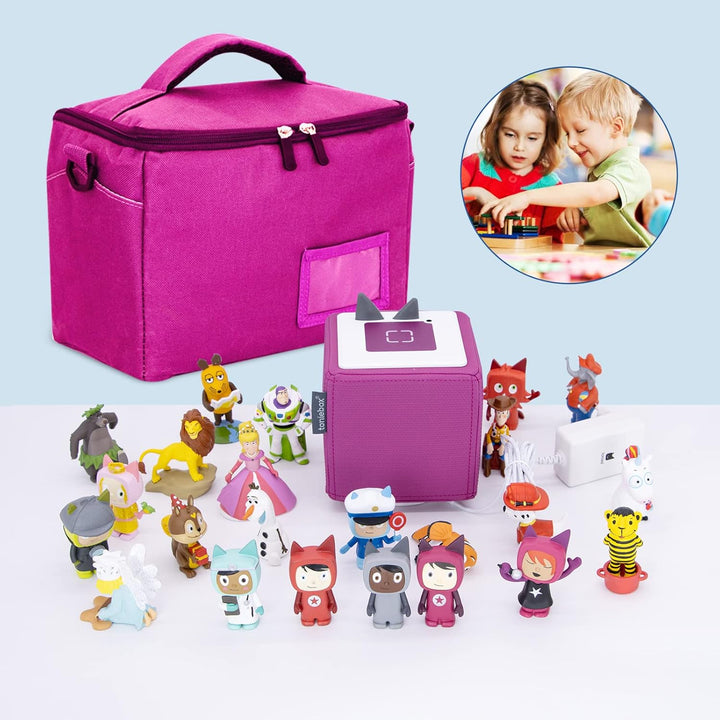 Tasche Kindergepäck viel Platz für Toniebox Figuren Tigerbox Transport Folie Hörfiguren Musikboxen M