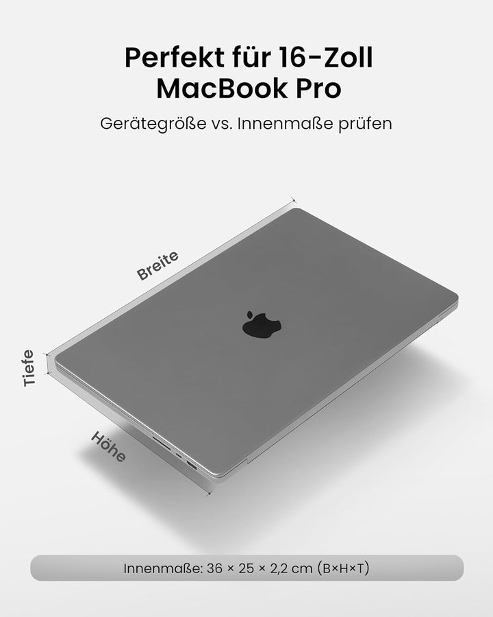 tomtoc 360° Tasche Hülle für 16 Zoll Neu MacBook Pro M3/M2/M1 Pro/Max A2991 A2780 A2485 A2141 2023-2