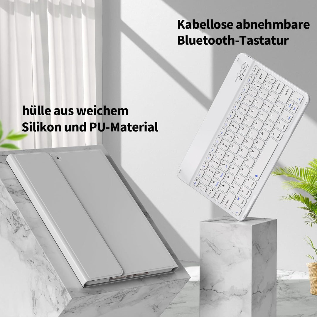 Tastatur Hülle für iPad 9. Generation / 8. Generation / 7.Generation 10,2 Zoll, Magnetisch Abnehmbar
