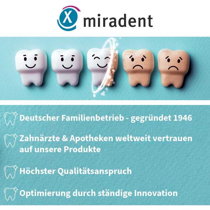 miradent Xylitol Kaugummi Schüttbox | 200x Veganes Xylit Kaugummi | Zahnpflegekaugummi für Kinder &