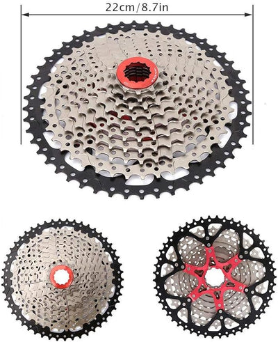 VGEBY1 10 Fach Kassette, 11-50T Kassettenfreilauf Kettenrad Ersatzteil Kassette für Mountainbike Ren