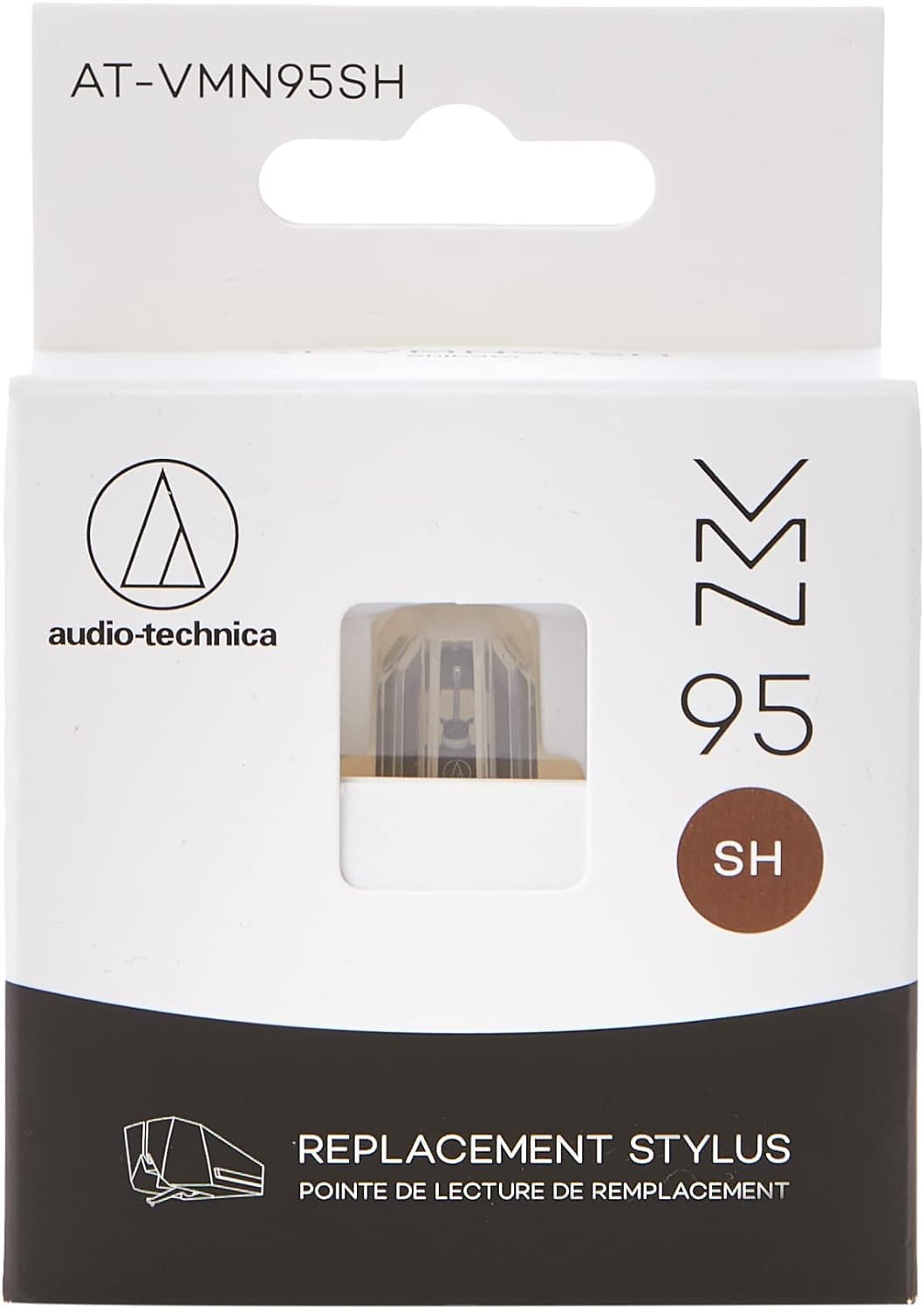 Audio-Technica VMN95SH VM95-Serie – Ersatznadel, Shibata Braun VM95 Series Shibata Ersatzstift Singl