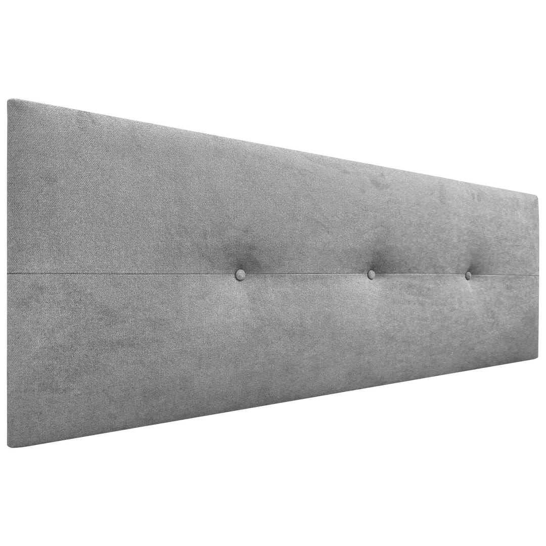 DHOME Kopfteil aus Kunstleder oder Stoff AQUALINE Pro Kopfteil Polsterkopfteil Luxusbett (Stoff Grau
