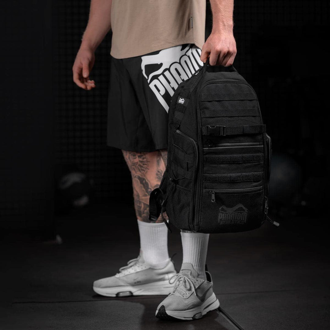 Phantom Athletics Sport Rucksack - Fitness Training - Herren Backpack, Daypack 35l - Schwarz, 35l -