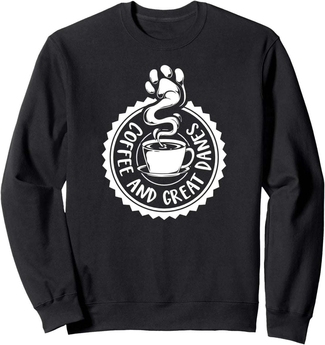 Kaffee und Deutsche Dogge Sweatshirt