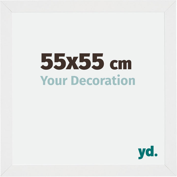 yd. Your Decoration - Bilderrahmen 55x55 cm - Bilderrahmen aus MDF mit Acrylglas - Antireflex - Ausg
