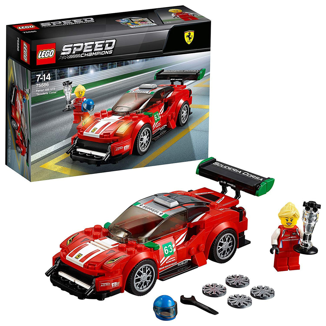 LEGO 75886 Speed Champions Ferrari 488 GT3 “Scuderia Corsa” Single, Single