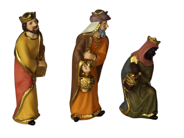 ZICOM Krippenfigurenset Hlg. DREI Könige Hebron barock ca. 9cm Polyresin handbemalt