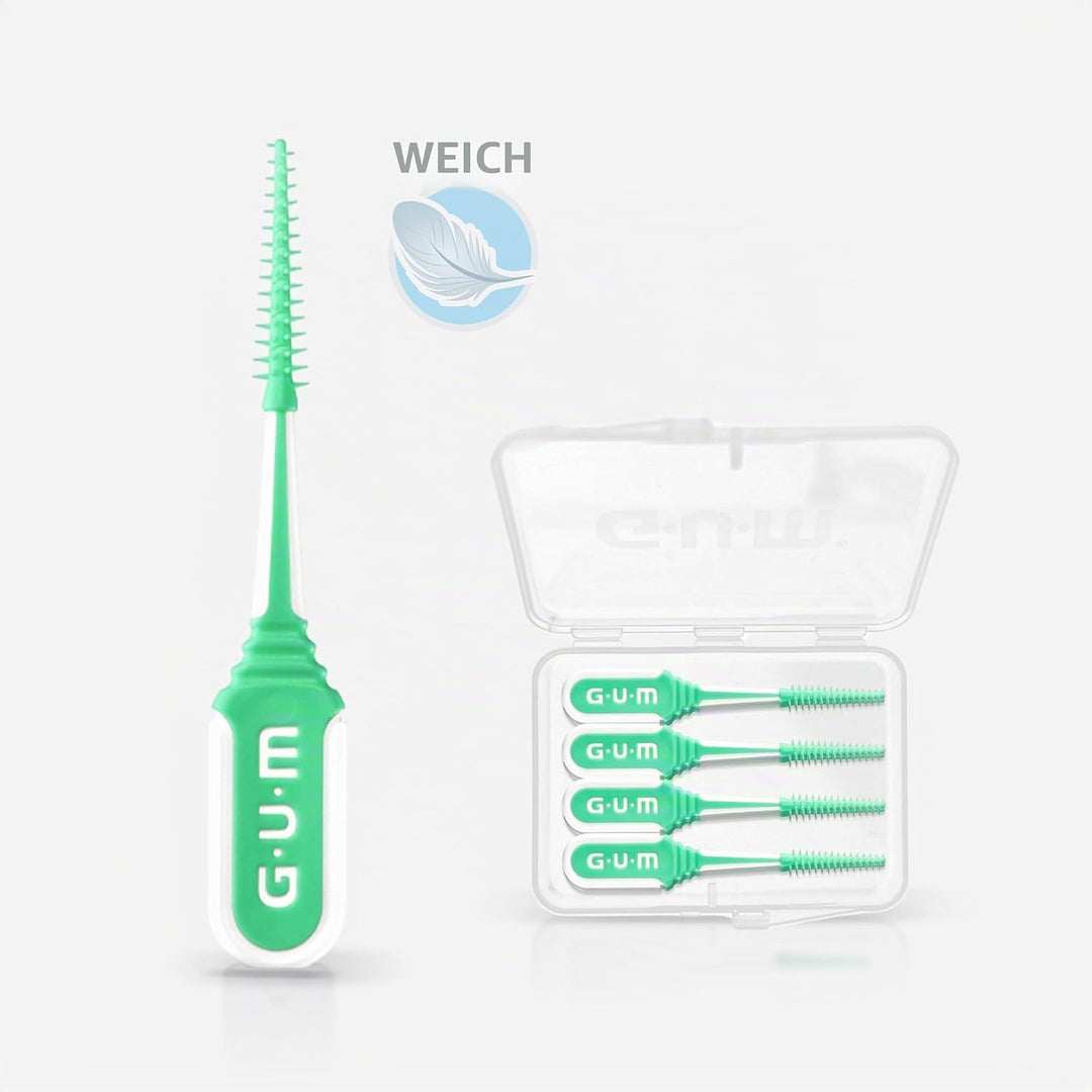 GUM SOFT-PICKS MINTY Interdentalreiniger | Zahnzwischenraumreinigung Und Plaqueentfernung | Breiter