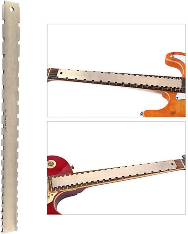 Gitarrenhals Gekerbtes Straight Edge Guitar Gitarrenbauer Werkzeug 24,75 Gekerbte Griffbrett Dual Sc