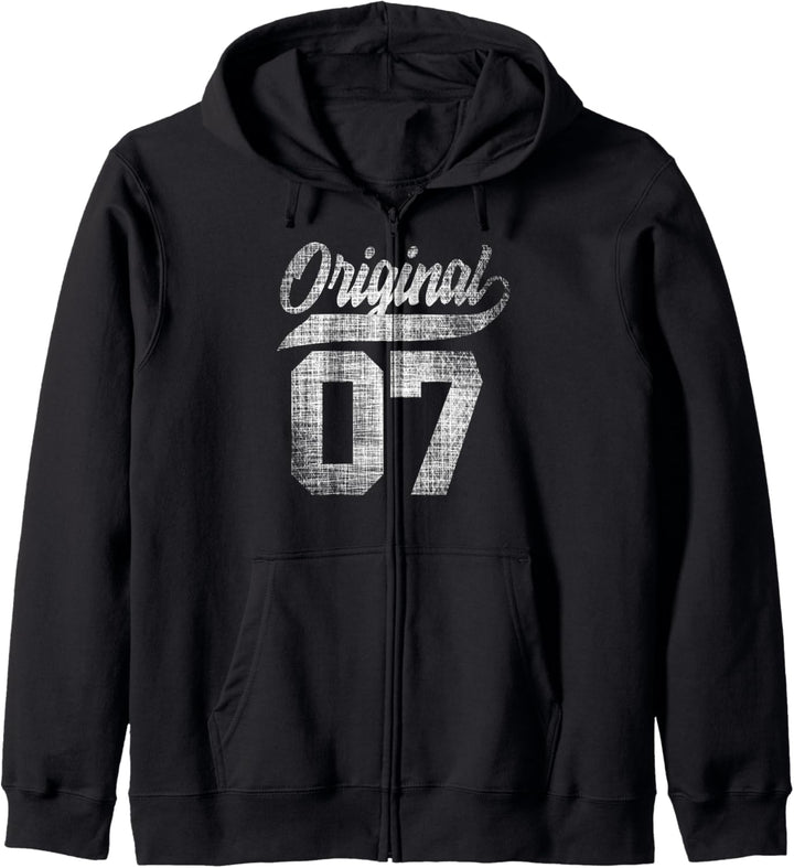 16.Geburtstag Original Junge Mädchen Vintage Jahrgang 2007 Kapuzenjacke