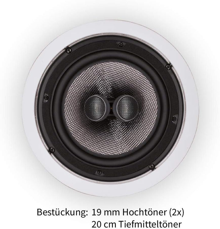 Magnat Interior IC 82, 2-Wege Decken-Einbaulautsprecher, Einbaulautsprecher für die Decke Interior I