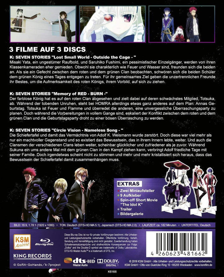 K Seven Stories - Side: Two (Movie 4-6) [Blu-ray], Blu-ray