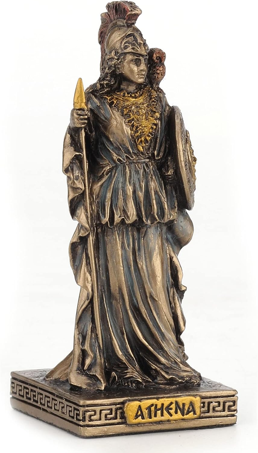 Veronese Design Athena Göttin der Weisheit Miniaturfigur Athena Mehrfarbig, Athena Mehrfarbig