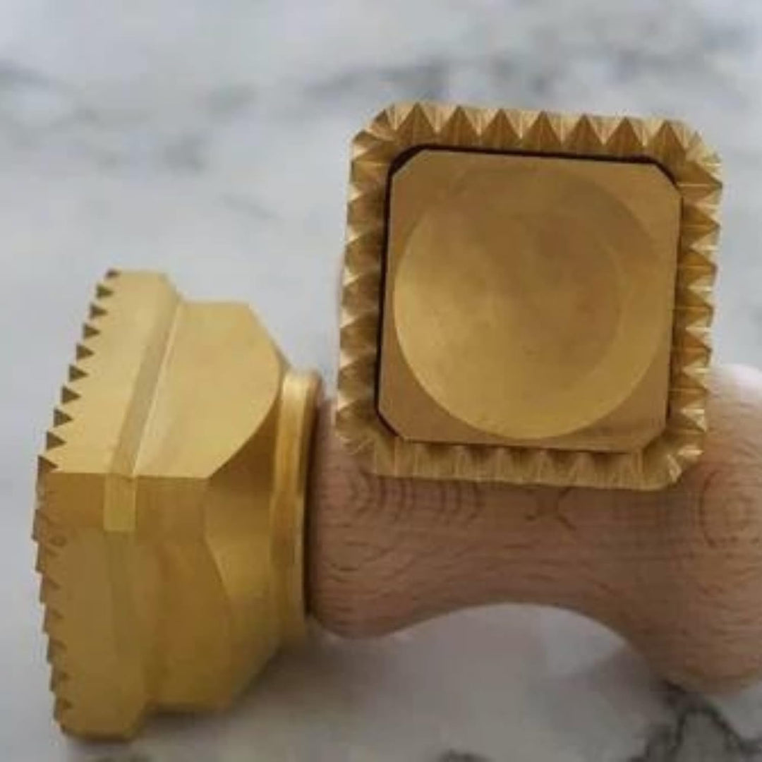 La Gondola Ravioli-Stempel - Quadratisch Gewellt 45x55mm | Italienisches Pasta-Werkzeug für Zuhause