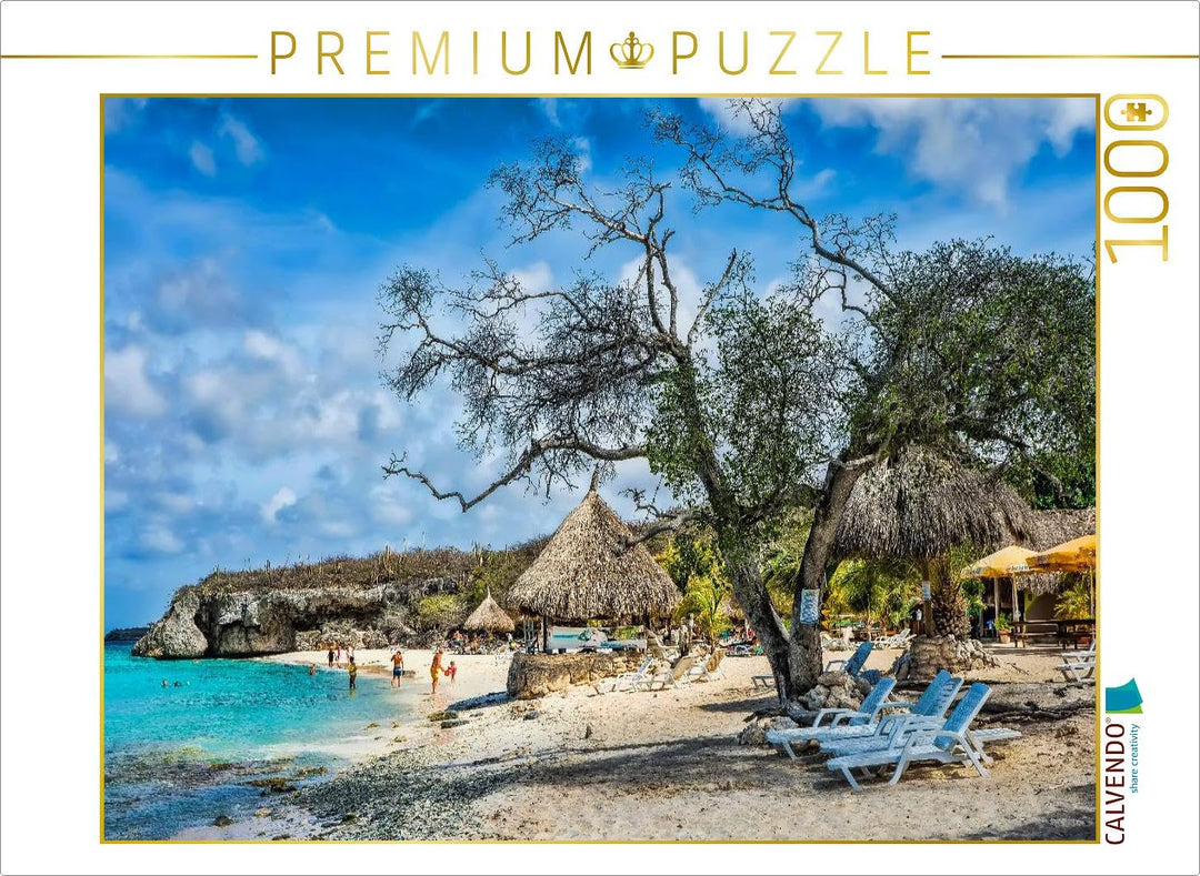 CALVENDO Puzzle Curaçao - Bunte Insel in der Karibik 1000 Teile Lege-Grösse 64 x 48 cm Foto-Puzzle B