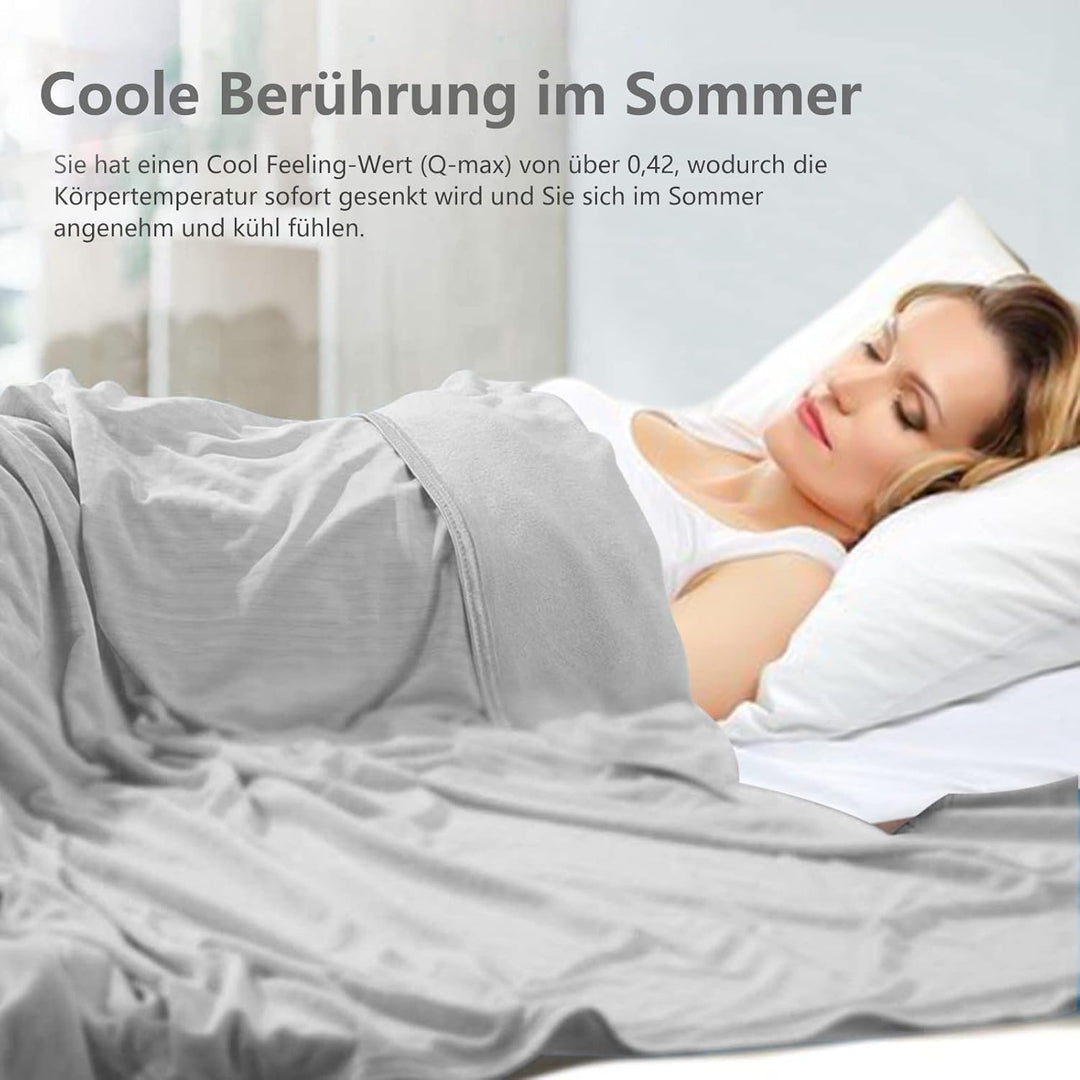 WONGS BEDDING Kühldecke Sommerdecke 2 in 1 doppelseitig mit Japanische Arc-Chill Q-Max 0,43 selbstkü