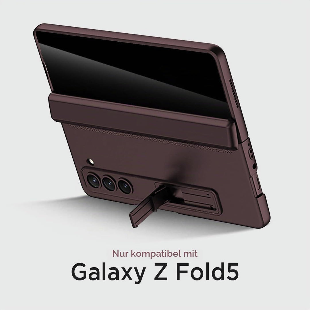 Miimall Kompatibel mit Samsung Galaxy Z Fold 5 Hülle mit Displayschutz Anti-Peeping+Magnetischer Sch