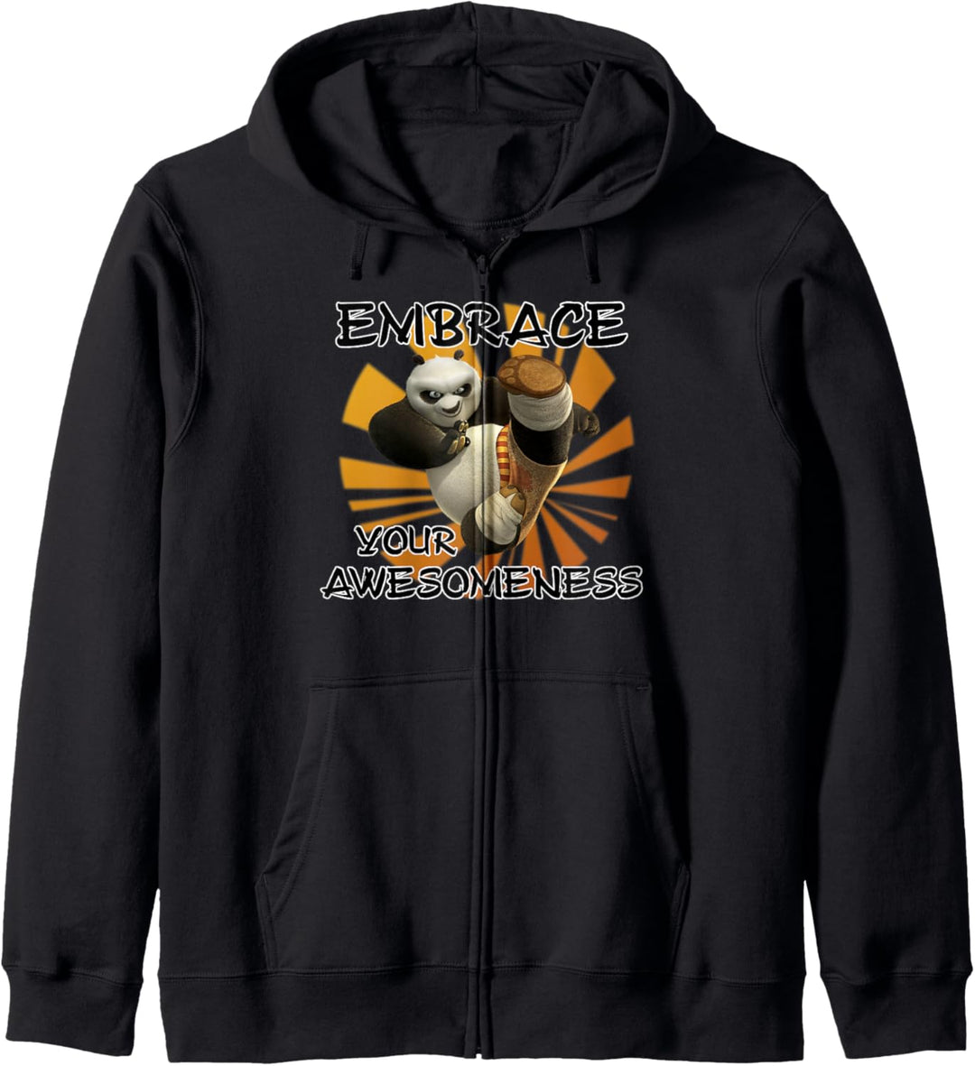 Kung Fu Panda Embrace Your Awesomeness Po Portrait Kapuzenjacke