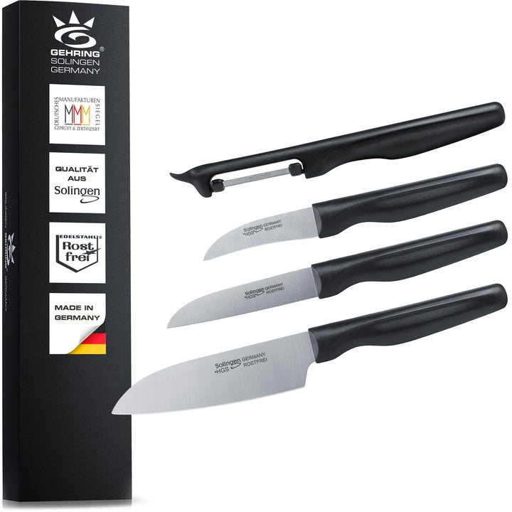 NEU| SOLINGEN | Küchenmesserset - Messerset 4 tlg.| rostfreie, eisgehärtete & scharfe Messer, Made i