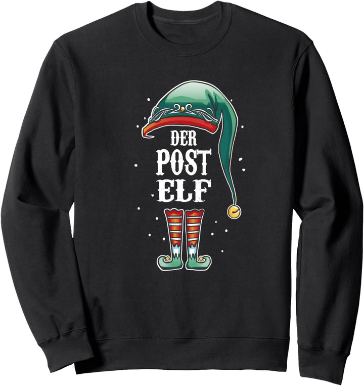 Weihnachten, lustiger Post Elf, Paketbote, Briefträger Sweatshirt