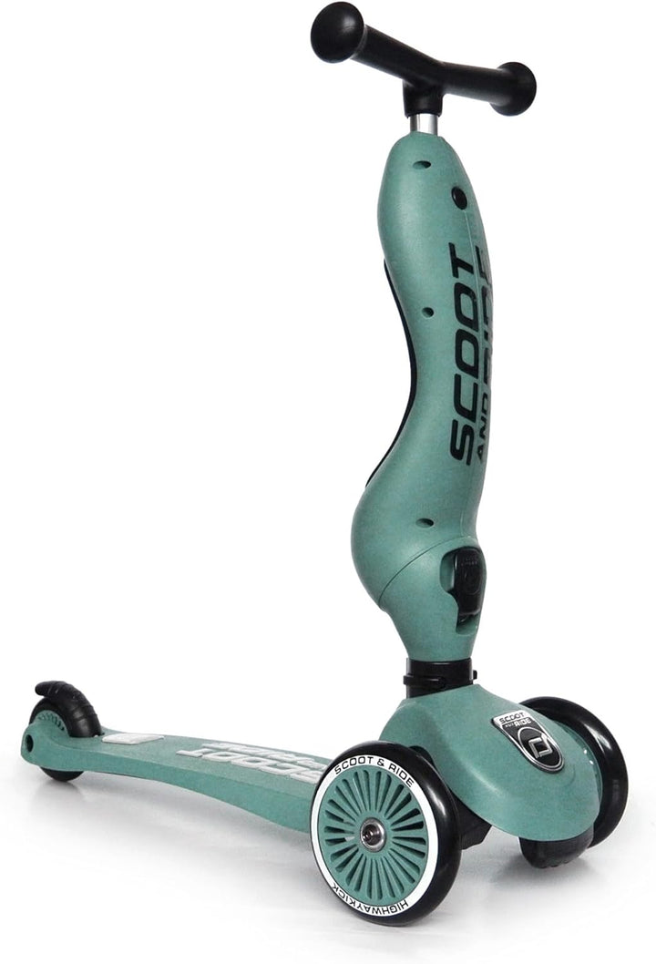 Scoot & Ride - Highwaykick 1 Children Adjustable Seated or Standing 2-in-1 Scooter Including Safety