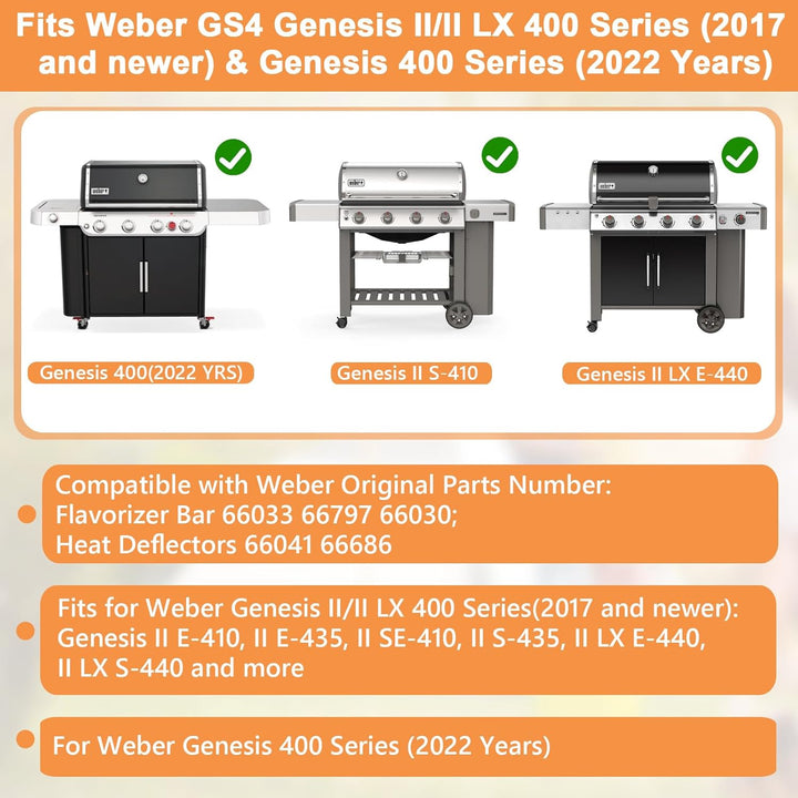 Grillteil für Weber Genesis II Grillteile, Weber Genesis II 410 &amp; II LX 440 Modelle (2017 &amp; neuer),
