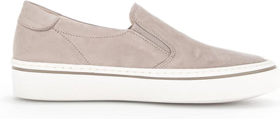 Gabor Damen Slipper, Frauen Halbschuhe,Wechselfussbett 36 EU Beige Leinen, 36 EU Beige Leinen