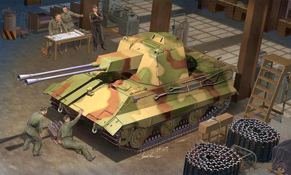 Trumpeter 01537 Modellbausatz German E-50 Flakpanzer