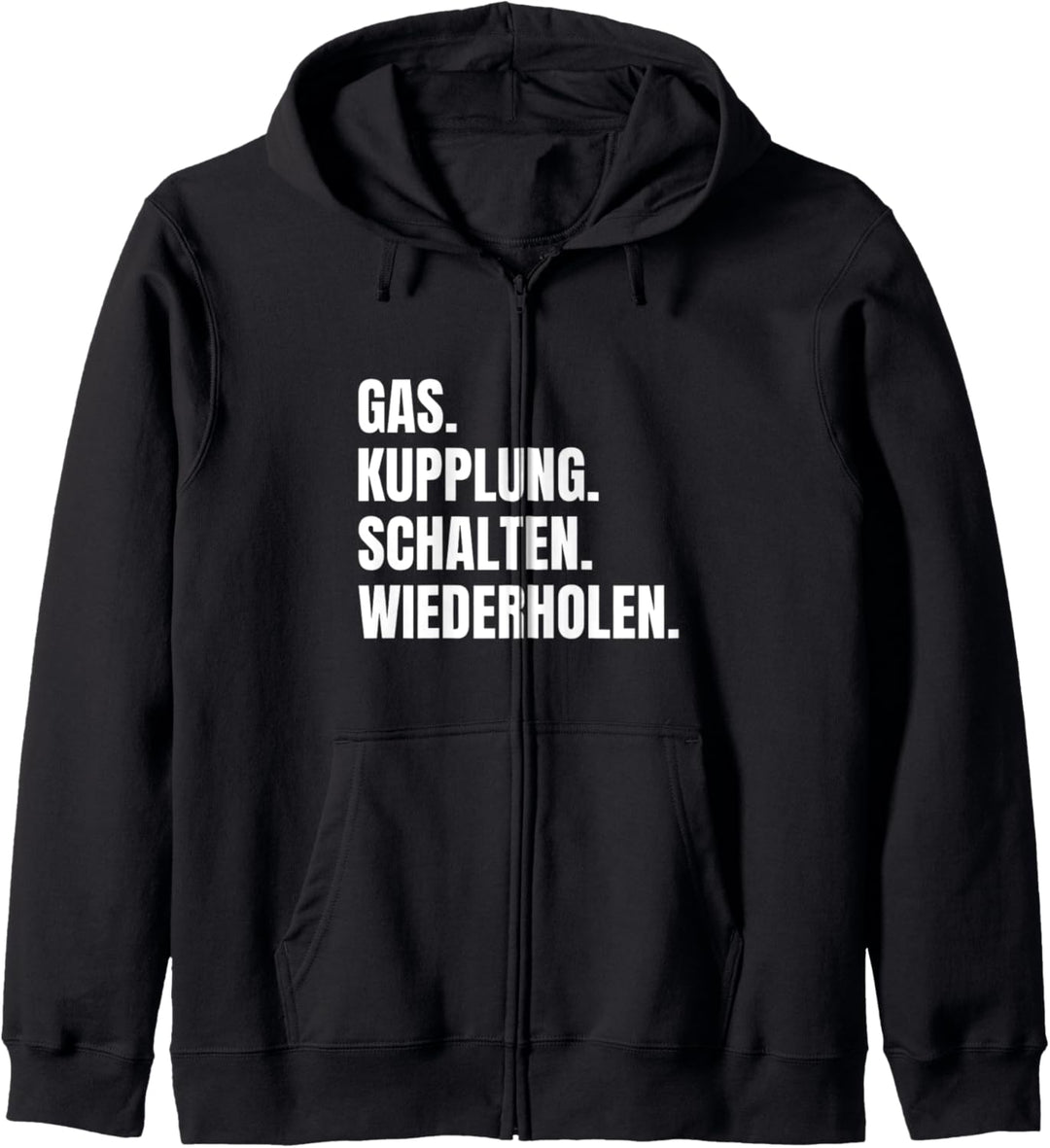 Gas Kupplung Schalten Wiederholen Chopper Motocross Kapuzenjacke