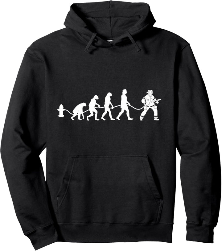 Feuerwehrmann Evolution Feuerwehr Firefighter Geschenk Pullover Hoodie
