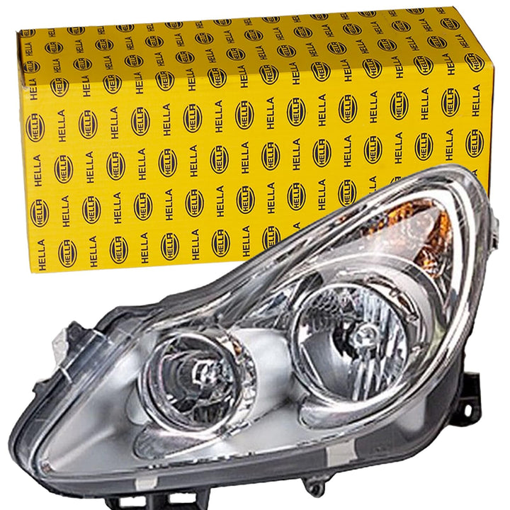 HELLA 1EG 354 534-021 Halogen-Hauptscheinwerfer - rechts - für u.a. Opel Corsa D (S07) Rechts (Beifa