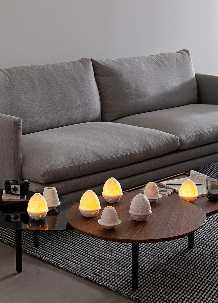 LLADRÓ Lithophanie Mit Teller Spitzenbordüre. Litophane. Porzellan.