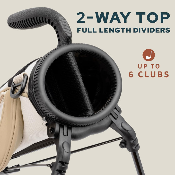 Sunday Golf Loma Tasche – Leichte Tasche mit Riemen und Ständer – Leicht zu tragende Pitch n Putt-Go