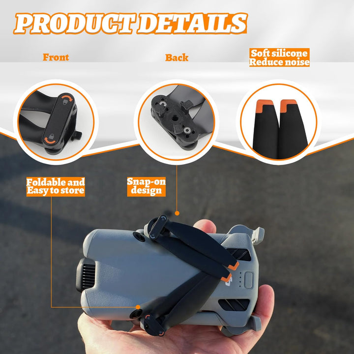 8 Stück Propeller für DJI Mini 5 Pro | Drohnen Propeller Blätter Ersatzpropeller geräuscharme Blätte