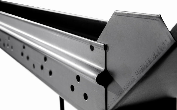 Fabermec Barbecue Spiesschengrill Holzkohlegrill für Fleischspiesschen, Würstchen, Spiesse 50 cm aus