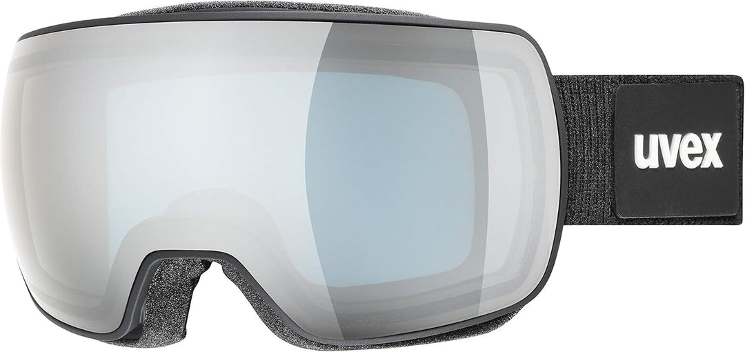 Uvex Unisex Compact Fm Skibrille (1er Pack) Einheitsgrösse black mat/silver-blue, Einheitsgrösse bla