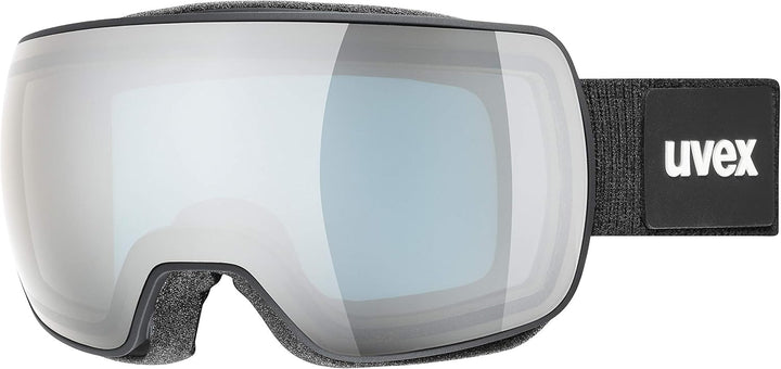 Uvex Unisex Compact Fm Skibrille (1er Pack) Einheitsgrösse black mat/silver-blue, Einheitsgrösse bla