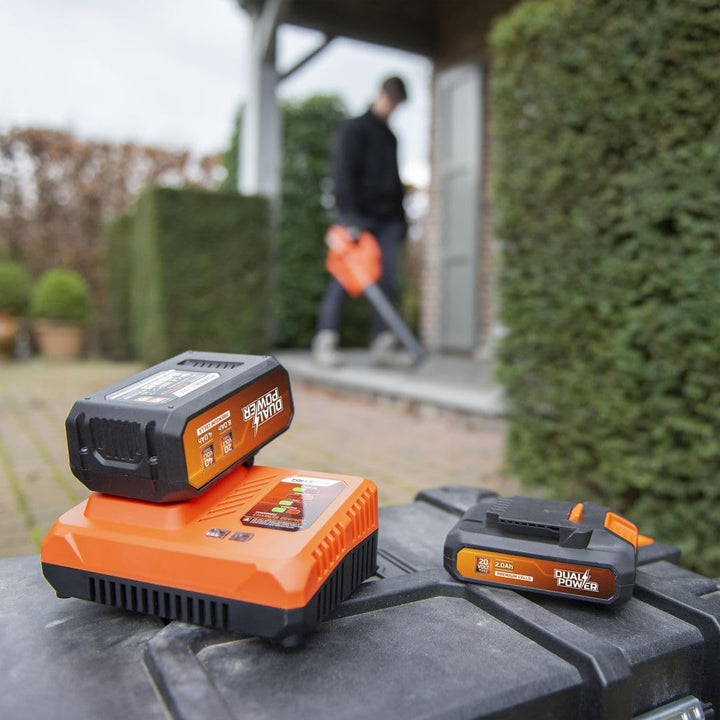 Powerplus Akku 2x20V 5.0/2.5Ah, für alle Powertools und Gartengeräte des Dual Power Sortiment und ka