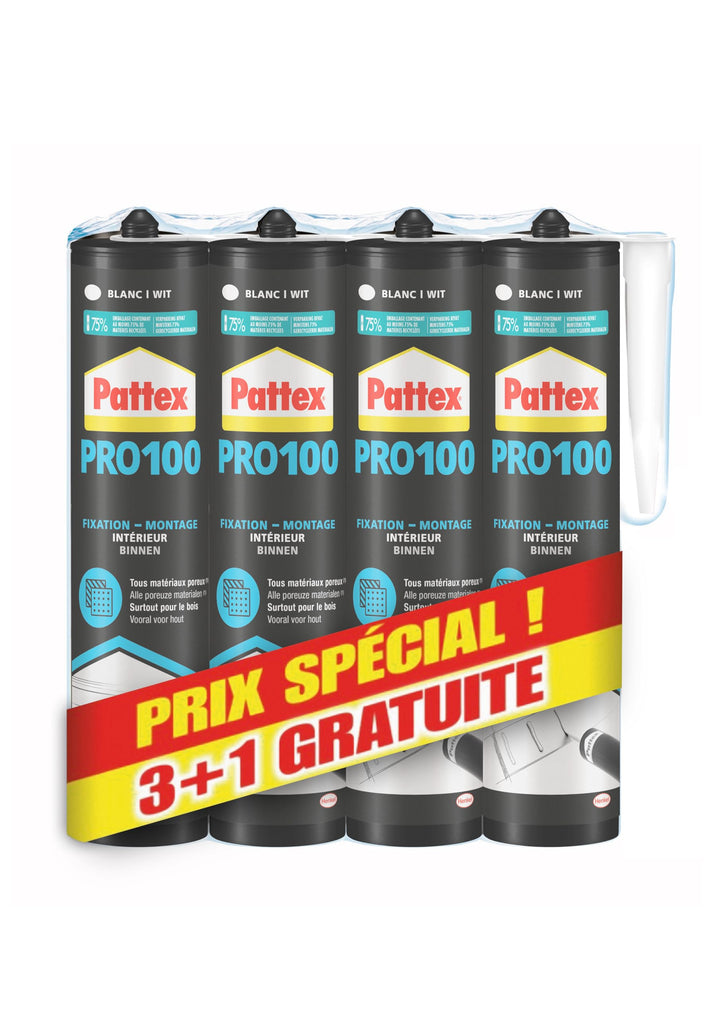 HENKEL FRANCE SA PL100 Pattex Fixierkleber - High Tank - Weiss - Los 3+1-798270