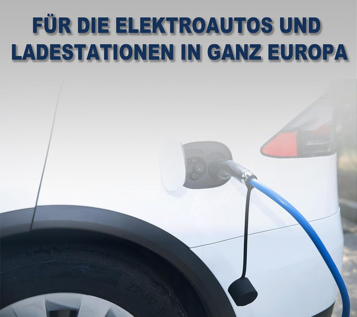 DA Hi Typ 2 EV Ladekabel für Elektroauto u. PHEV, 11KW 16A 3-Phase 5M, TÜV certifiziert schwarz/Blau
