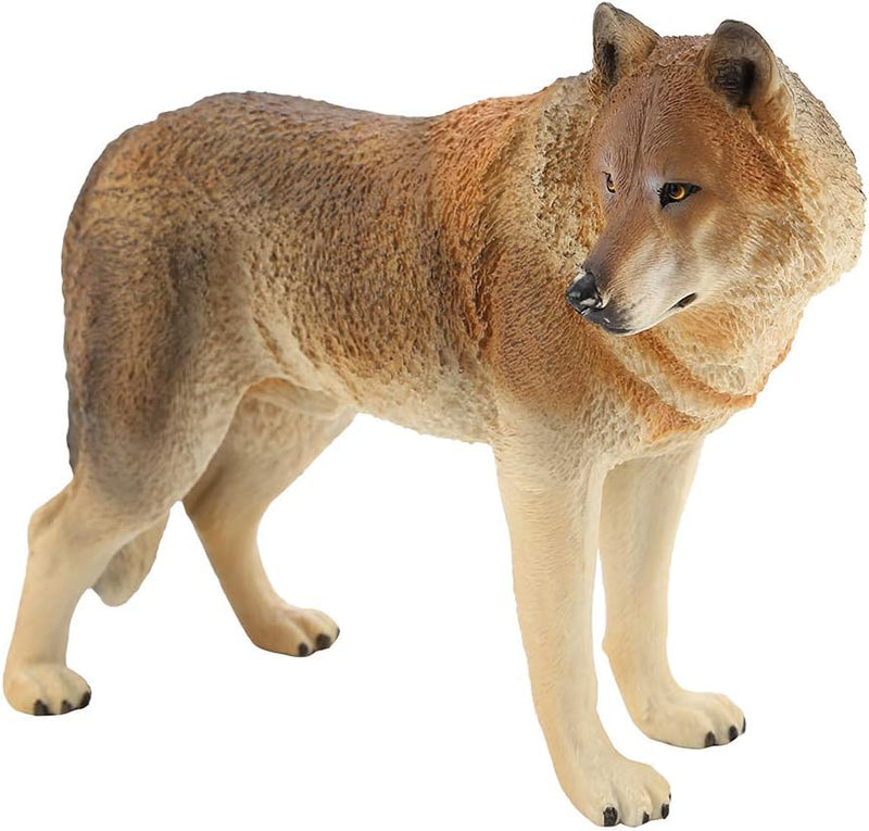 Wolf Figur, Miniatur Solid Plastic Simulation Wildlife Tiermodell Pädagogisches Spielzeug Dekorative