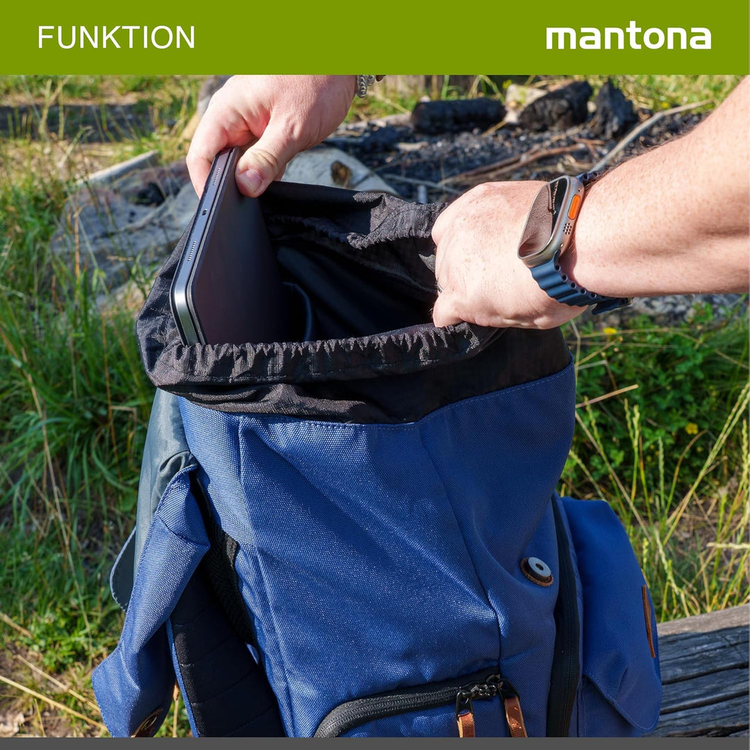 Mantona Fotorucksack Luis Luis junior Blau, Luis junior Blau