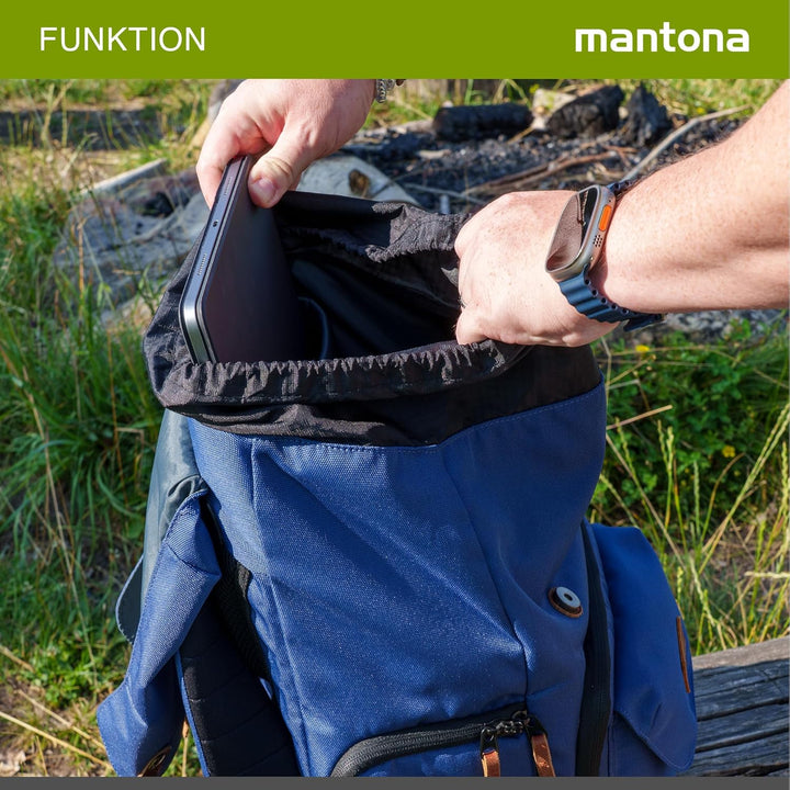 Mantona Fotorucksack Luis Luis junior Blau, Luis junior Blau