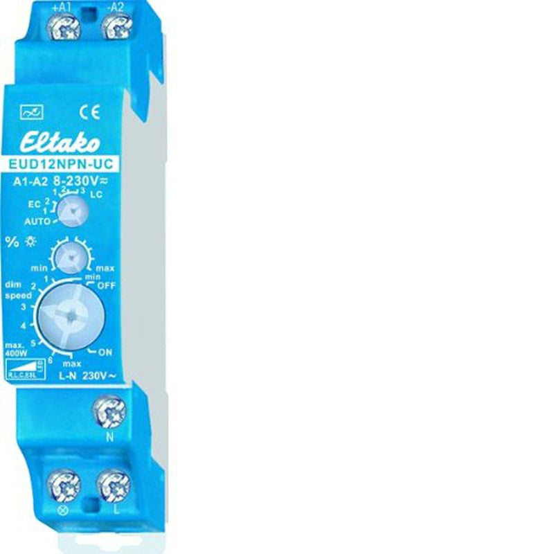 Eltako EUD12NPN-UC Universal-Dimmschalter, Blau, Grau Single, Single