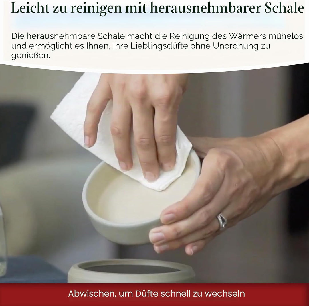 CANDLE WARMERS ETC 2in1 Kerzen- und Duftwärmer zum Erwärmen von Duftkerzen oder Wachsschmelzen und T