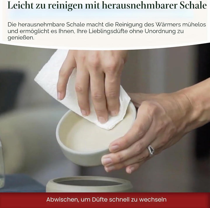 CANDLE WARMERS ETC 2in1 Kerzen- und Duftwärmer zum Erwärmen von Duftkerzen oder Wachsschmelzen und T