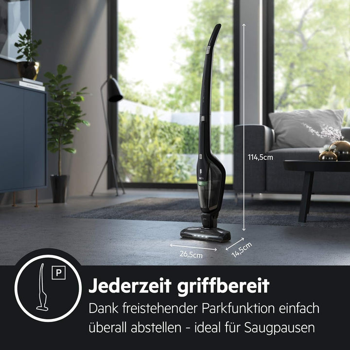 AEG Ergorapido CX7-2-45MÖ 2in1 Akku-Staubsauger + AZE134 Elektrosaugbürste / 50% Recyclingmaterial /