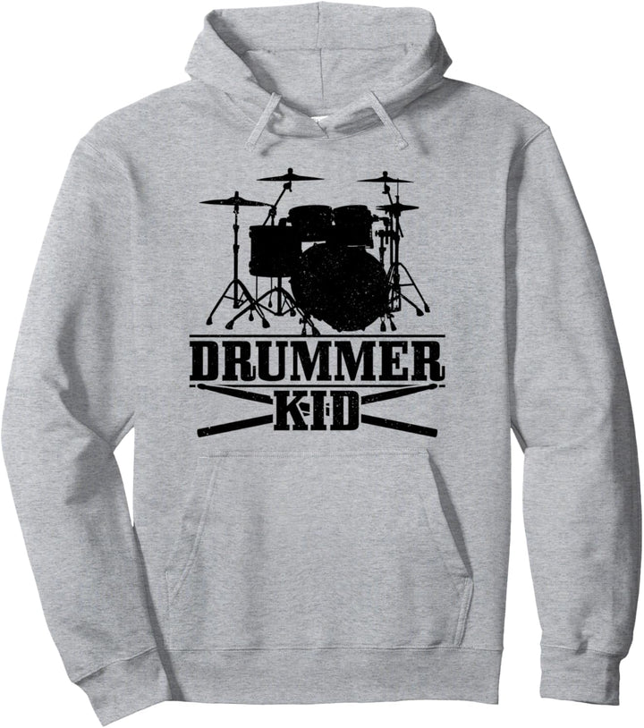 Drummer Kid Schlagzeug Vintage Schlagzeuger Geschenk Pullover Hoodie