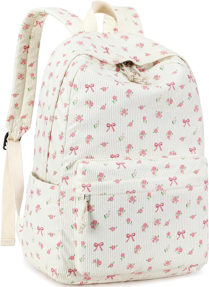 LEDAOU Rucksack für Teenager Mädchen Schulrucksack grosse Büchertaschen Grundschule High School Cord